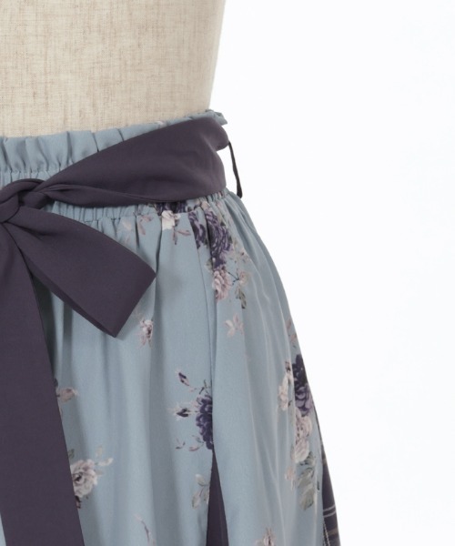 AnMILLE Flower切替スカート フラワーフロッキー切替スカート | outlet | axes femme online shop