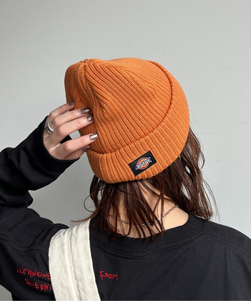 Dickies（ディッキーズ）の「【Dickies】SSワッペンニットキャップ（ニットキャップ/ビーニー・メンズ・アイボリー/ブラック/オレンジ・F）」の13枚目の写真