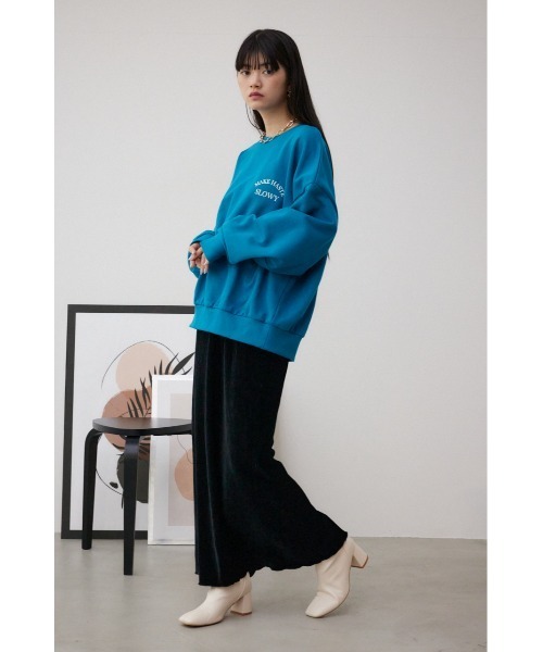 AZUL by moussy(アズールバイマウジー)の「スクエアトゥストレッチショートブーツ(ブーツ・レディース・シルバー/ブラック/アイボリー・LARGE/SMALL/MEDIUM)」の6枚目の写真