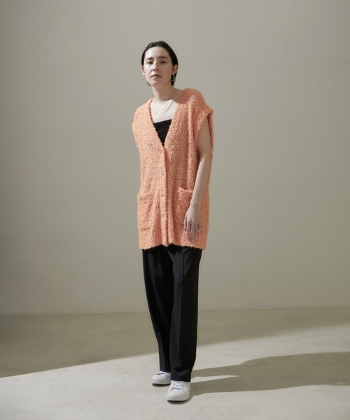 SALON adam et rope'（サロン アダム エ ロペ）の「コットンリブカップ付きベアキャミ（チューブトップ・レディース・ホワイト/ブラック・FREE）」の3枚目の写真