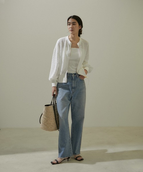 SALON adam et rope'（サロン アダム エ ロペ）の「コットンリブカップ付きベアキャミ（チューブトップ・レディース・ホワイト/ブラック・FREE）」の18枚目の写真