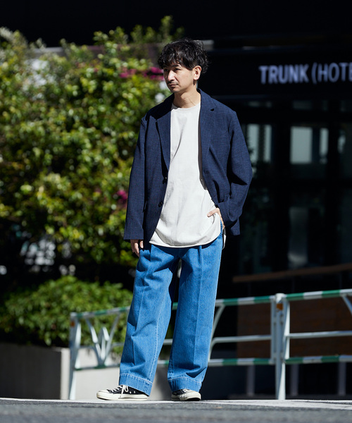 JOURNAL STANDARD relume(ジャーナルスタンダード レリューム)の「AMERICAN NEW デニムスラックス by COTTON USA(デニムパンツ・メンズ・ブラック/ブルー系その他/ネイビー・LARGE/MEDIUM)」の12枚目の写真