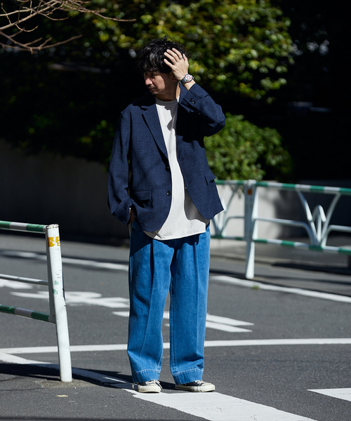 JOURNAL STANDARD relume(ジャーナルスタンダード レリューム)の「AMERICAN NEW デニムスラックス by COTTON USA(デニムパンツ・メンズ・ブラック/ブルー系その他/ネイビー・LARGE/MEDIUM)」の18枚目の写真