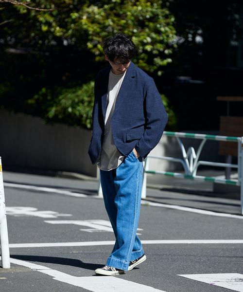 JOURNAL STANDARD relume(ジャーナルスタンダード レリューム)の「AMERICAN NEW デニムスラックス by COTTON USA(デニムパンツ・メンズ・ブラック/ブルー系その他/ネイビー・LARGE/MEDIUM)」の9枚目の写真