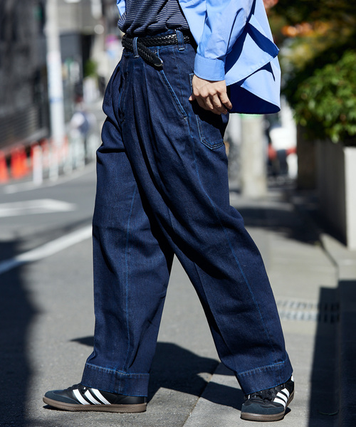 JOURNAL STANDARD relume(ジャーナルスタンダード レリューム)の「AMERICAN NEW デニムスラックス by COTTON USA(デニムパンツ・メンズ・ブラック/ブルー系その他/ネイビー・LARGE/MEDIUM)」の10枚目の写真