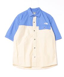 THENORTHFACE ボタンダウンシャツ S y□ノースフェイス/THE NORTH FACE ボタンダウン半袖シャツ□白