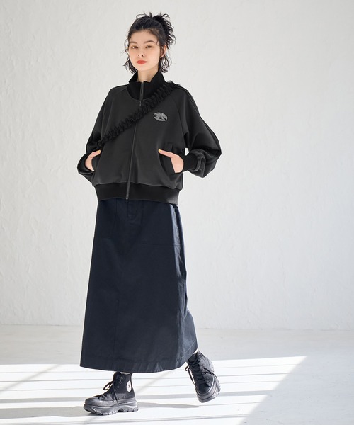 ROPE' PICNIC（ロペピクニック）の「トラックジャケット（その他アウター・レディース・ホワイト系その他5/チャコールグレー・38）」の9枚目の写真