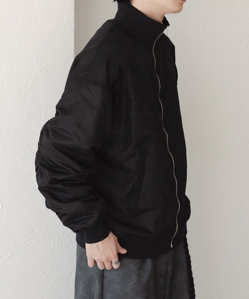 epnok（エプノック）の「スタンドカラーMA-1 ブルゾン（MA-1・メンズ・ネイビー/ブラック/グレー・MEDIUM/LARGE）」の6枚目の写真