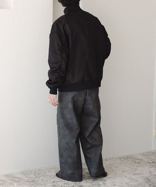 epnok（エプノック）の「スタンドカラーMA-1 ブルゾン（MA-1・メンズ・ネイビー/ブラック/グレー・MEDIUM/LARGE）」の10枚目の写真