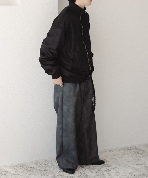 epnok（エプノック）の「スタンドカラーMA-1 ブルゾン（MA-1・メンズ・ネイビー/ブラック/グレー・MEDIUM/LARGE）」の11枚目の写真