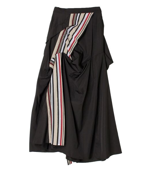 UN3D.（アンスリード）の「トーションレースタックスカート（スカート・レディース・レッド/グリーン・36/38）」の4枚目の写真