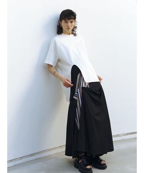 UN3D.（アンスリード）の「トーションレースタックスカート（スカート・レディース・レッド/グリーン・36/38）」の3枚目の写真