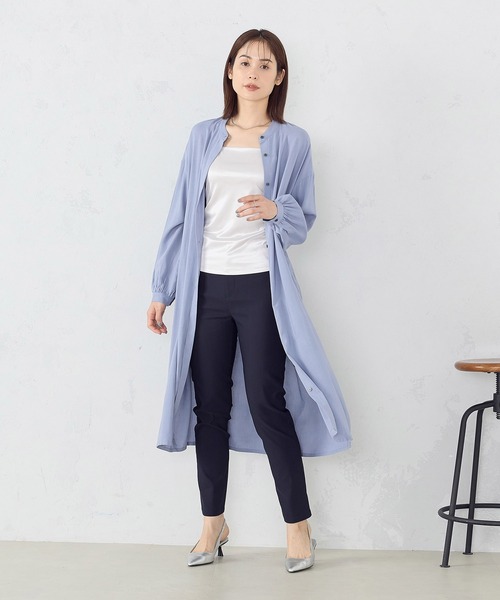COMME CA MODELS（コムサモデルズ）の「【美しいベーシックパンツ】サマーハイテンションパンツ（その他パンツ・レディース・ネイビー/ブラック/サックスブルー/グレイッシュベージュ・XX-SMALL/X-SMALL/SMALL/MEDIUM/LARGE/X-LARGE/XX-LARGE）」の7枚目の写真