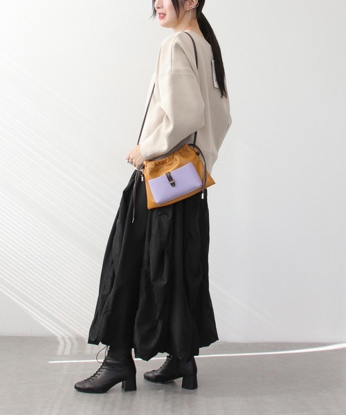 cache cache（カシュ カシュ）の「巾着ショルダーBAG（ボディバッグ/ウエストポーチ・レディース・ブラック/マルチ・FREE）」の20枚目の写真