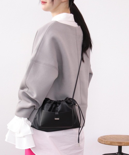 cache cache（カシュ カシュ）の「巾着ショルダーBAG（ボディバッグ/ウエストポーチ・レディース・ブラック/マルチ・FREE）」の19枚目の写真