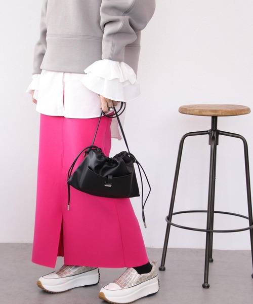 cache cache（カシュ カシュ）の「巾着ショルダーBAG（ボディバッグ/ウエストポーチ・レディース・ブラック/マルチ・FREE）」の18枚目の写真