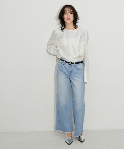 ADAM ET ROPE'（アダムエロペ）の「【サステナブル】ラウンドバックルベルト（ベルト・レディース・シルバー/ゴールド・FREE）」の11枚目の写真