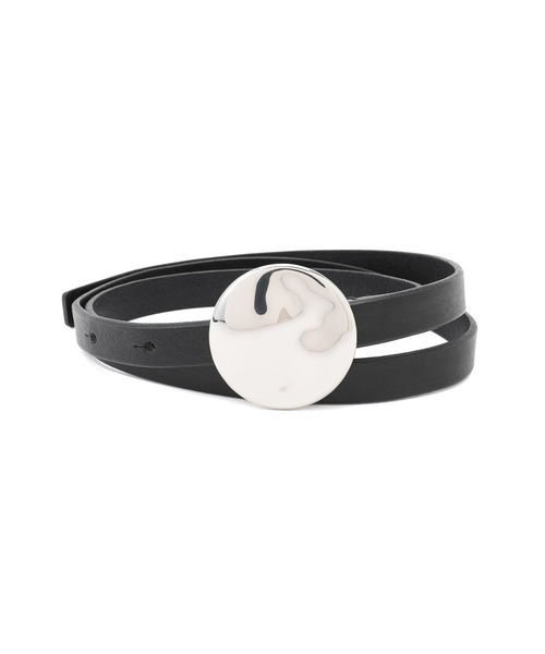 ADAM ET ROPE'（アダムエロペ）の「【サステナブル】ラウンドバックルベルト（ベルト・レディース・シルバー/ゴールド・FREE）」の4枚目の写真