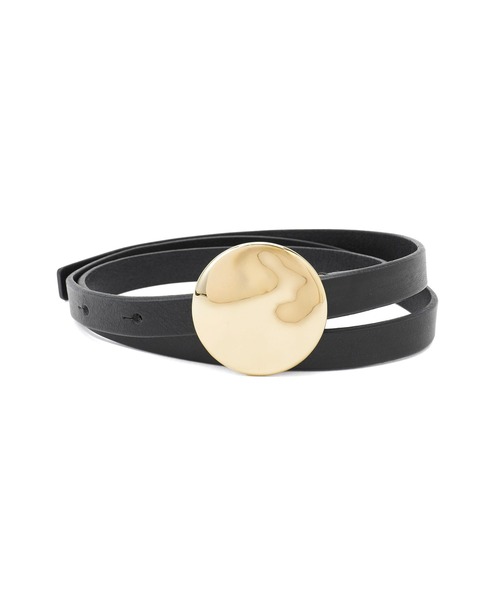 ADAM ET ROPE'（アダムエロペ）の「【サステナブル】ラウンドバックルベルト（ベルト・レディース・シルバー/ゴールド・FREE）」の3枚目の写真