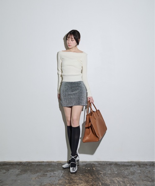 MOCOA'S(モコアズ)の「スパークルミニスカート(スカート・レディース・ブラック/シルバー・SMALL/MEDIUM)」の20枚目の写真