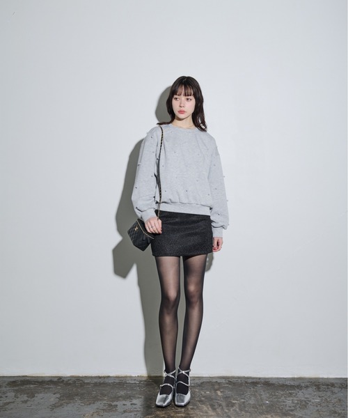 MOCOA'S(モコアズ)の「スパークルミニスカート(スカート・レディース・ブラック/シルバー・SMALL/MEDIUM)」の18枚目の写真