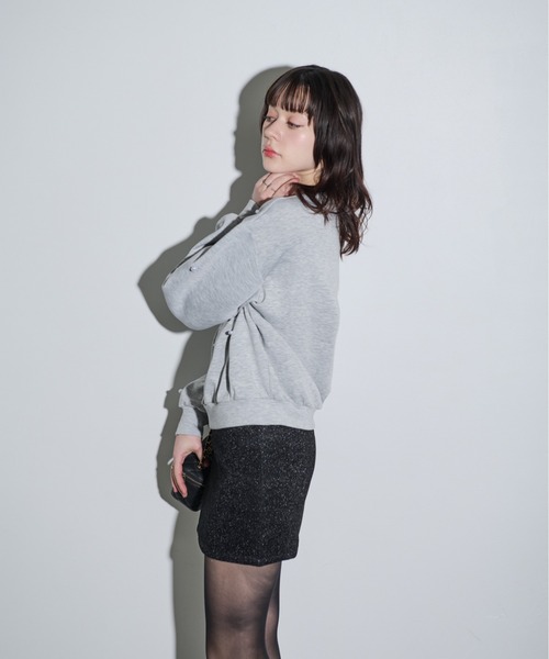 MOCOA'S(モコアズ)の「スパークルミニスカート(スカート・レディース・ブラック/シルバー・SMALL/MEDIUM)」の10枚目の写真