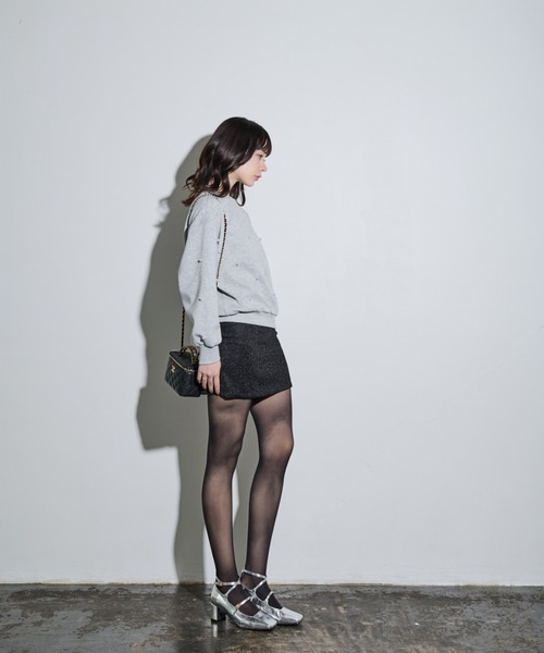 MOCOA'S(モコアズ)の「スパークルミニスカート(スカート・レディース・ブラック/シルバー・SMALL/MEDIUM)」の17枚目の写真