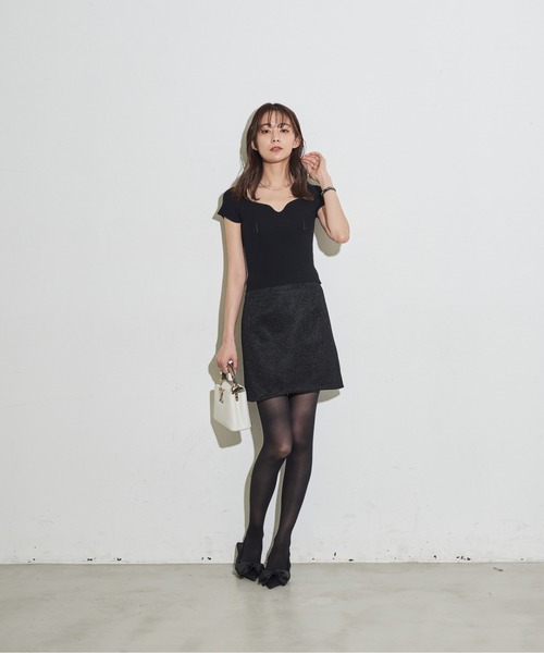 MOCOA'S(モコアズ)の「スパークルミニスカート(スカート・レディース・ブラック/シルバー・SMALL/MEDIUM)」の16枚目の写真