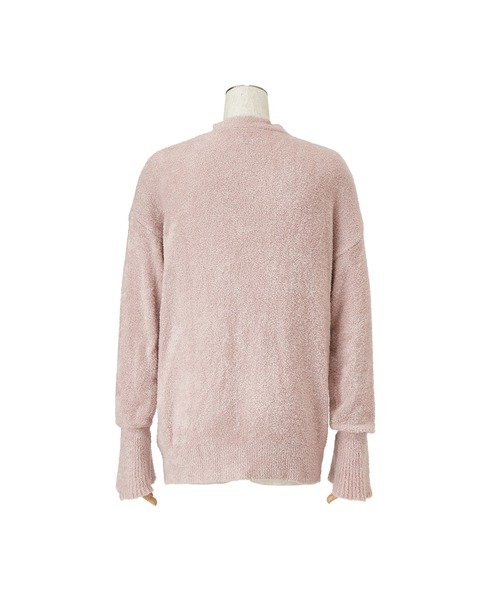 Francfranc（フランフラン）の「モイストフェザーニット カーディガン ピンク（ルームウェア/パジャマ・レディース・ピンク・FREE）」の4枚目の写真