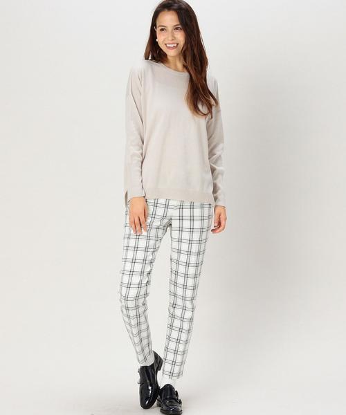 green label relaxing（グリーンレーベルリラクシング）の「◆CF W/RY/N D/SL C/N ニット◆（ニット/セーター・レディース・オフホワイト/グレー/ブラウン/ナチュラル/ネイビー/コバルトブルー・38/42/40/36）」の10枚目の写真