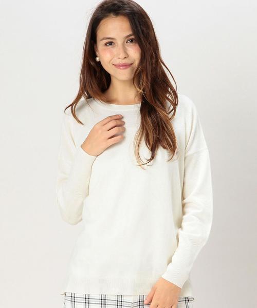 green label relaxing（グリーンレーベルリラクシング）の「◆CF W/RY/N D/SL C/N ニット◆（ニット/セーター・レディース・オフホワイト/グレー/ブラウン/ナチュラル/ネイビー/コバルトブルー・38/42/40/36）」の21枚目の写真