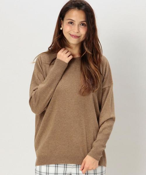 green label relaxing（グリーンレーベルリラクシング）の「◆CF W/RY/N D/SL C/N ニット◆（ニット/セーター・レディース・オフホワイト/グレー/ブラウン/ナチュラル/ネイビー/コバルトブルー・38/42/40/36）」の13枚目の写真