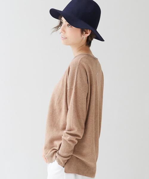 green label relaxing（グリーンレーベルリラクシング）の「◆CF W/RY/N D/SL C/N ニット◆（ニット/セーター・レディース・オフホワイト/グレー/ブラウン/ナチュラル/ネイビー/コバルトブルー・38/42/40/36）」の12枚目の写真