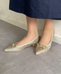 ギャザーバレエパンプス