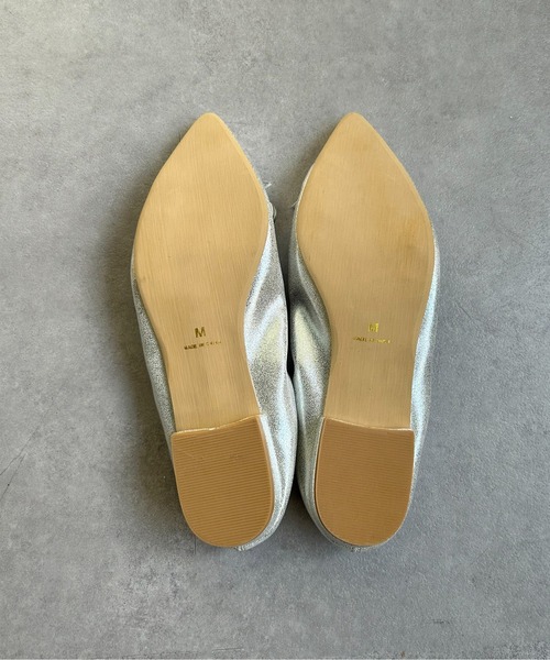 Thevon（ゼボン）の「ギャザーバレエパンプス（パンプス・レディース・シルバー/ブラック/ゴールド・L/M/S）」の7枚目の写真