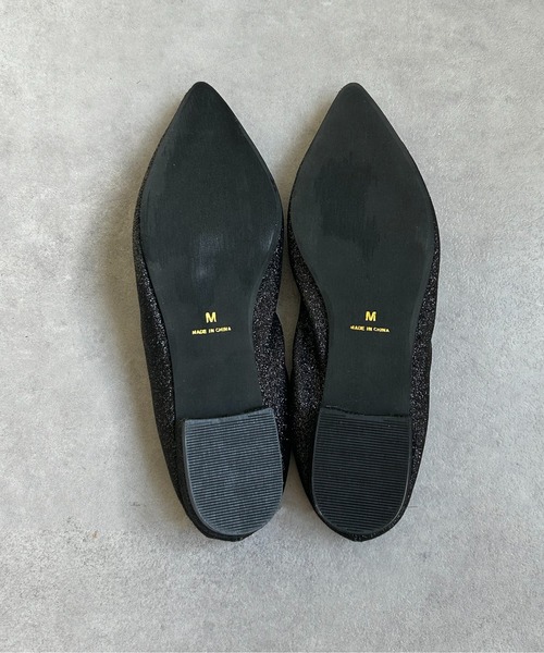 Thevon（ゼボン）の「ギャザーバレエパンプス（パンプス・レディース・シルバー/ブラック/ゴールド・L/M/S）」の12枚目の写真