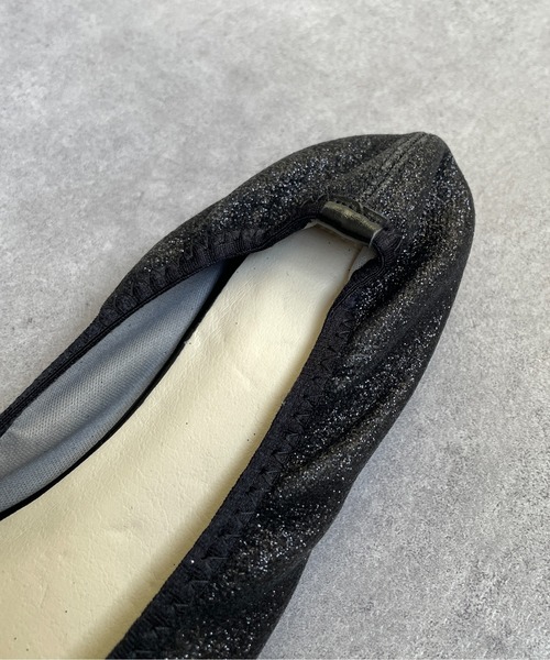 Thevon（ゼボン）の「ギャザーバレエパンプス（パンプス・レディース・シルバー/ブラック/ゴールド・L/M/S）」の14枚目の写真