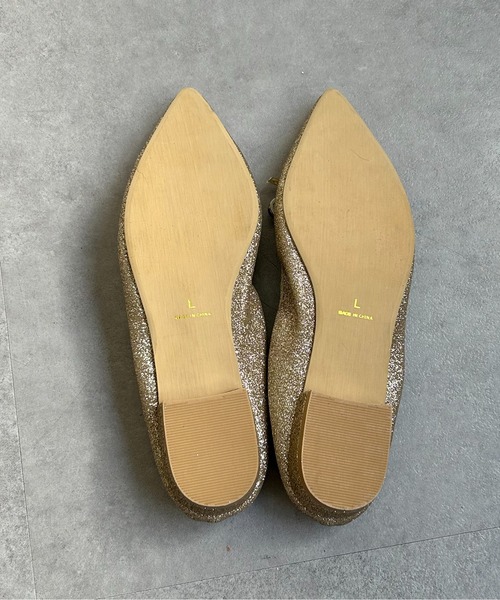 Thevon（ゼボン）の「ギャザーバレエパンプス（パンプス・レディース・シルバー/ブラック/ゴールド・L/M/S）」の19枚目の写真