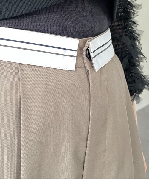 Thevon（ゼボン）の「マーベルトタックワイドパンツ（スラックス・レディース・ベージュ/グレー/ブラック・FREE）」の17枚目の写真