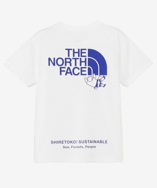 THE NORTH FACE（ザノースフェイス）の「THE NORTH FACE/ザ・ノース・フェイス S/S SHIRETOKO TOKO TEE キッズ バックプリント UVケア NTJ32430ST（Tシャツ/カットソー・キッズ・ホワイト/エメラルドブルー/ベージュ・130cm/120cm/110cm/100cm/150cm/140cm）」の4枚目の写真
