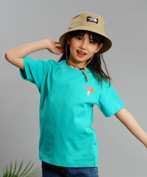 THE NORTH FACE（ザノースフェイス）の「THE NORTH FACE/ザ・ノース・フェイス S/S SHIRETOKO TOKO TEE キッズ バックプリント UVケア NTJ32430ST（Tシャツ/カットソー・キッズ・ホワイト/エメラルドブルー/ベージュ・130cm/120cm/110cm/100cm/150cm/140cm）」の16枚目の写真