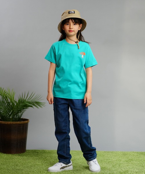THE NORTH FACE（ザノースフェイス）の「THE NORTH FACE/ザ・ノース・フェイス S/S SHIRETOKO TOKO TEE キッズ バックプリント UVケア NTJ32430ST（Tシャツ/カットソー・キッズ・ホワイト/エメラルドブルー/ベージュ・130cm/120cm/110cm/100cm/150cm/140cm）」の18枚目の写真