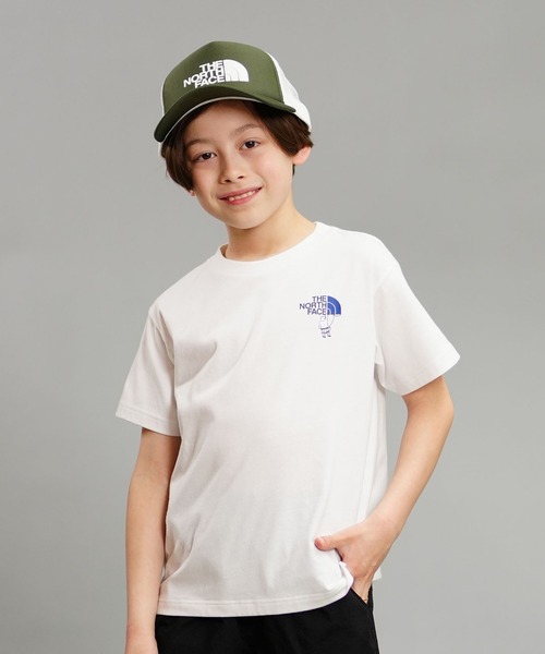 THE NORTH FACE（ザノースフェイス）の「THE NORTH FACE/ザ・ノース・フェイス S/S SHIRETOKO TOKO TEE キッズ バックプリント UVケア NTJ32430ST（Tシャツ/カットソー・キッズ・ホワイト/エメラルドブルー/ベージュ・130cm/120cm/110cm/100cm/150cm/140cm）」の6枚目の写真