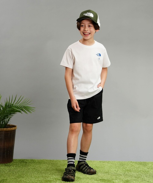 THE NORTH FACE（ザノースフェイス）の「THE NORTH FACE/ザ・ノース・フェイス S/S SHIRETOKO TOKO TEE キッズ バックプリント UVケア NTJ32430ST（Tシャツ/カットソー・キッズ・ホワイト/エメラルドブルー/ベージュ・130cm/120cm/110cm/100cm/150cm/140cm）」の8枚目の写真