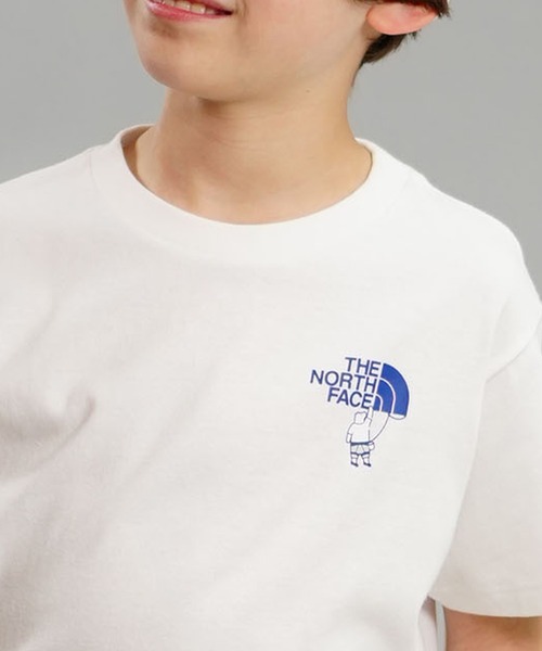 THE NORTH FACE（ザノースフェイス）の「THE NORTH FACE/ザ・ノース・フェイス S/S SHIRETOKO TOKO TEE キッズ バックプリント UVケア NTJ32430ST（Tシャツ/カットソー・キッズ・ホワイト/エメラルドブルー/ベージュ・130cm/120cm/110cm/100cm/150cm/140cm）」の10枚目の写真