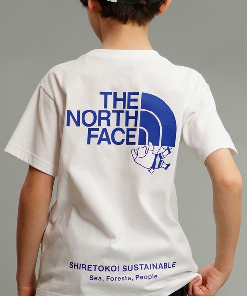 THE NORTH FACE（ザノースフェイス）の「THE NORTH FACE/ザ・ノース・フェイス S/S SHIRETOKO TOKO TEE キッズ バックプリント UVケア NTJ32430ST（Tシャツ/カットソー・キッズ・ホワイト/エメラルドブルー/ベージュ・130cm/120cm/110cm/100cm/150cm/140cm）」の9枚目の写真