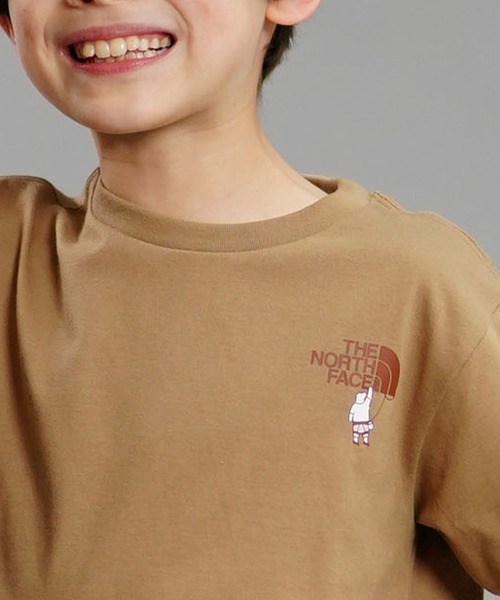 THE NORTH FACE（ザノースフェイス）の「THE NORTH FACE/ザ・ノース・フェイス S/S SHIRETOKO TOKO TEE キッズ バックプリント UVケア NTJ32430ST（Tシャツ/カットソー・キッズ・ホワイト/エメラルドブルー/ベージュ・130cm/120cm/110cm/100cm/150cm/140cm）」の15枚目の写真