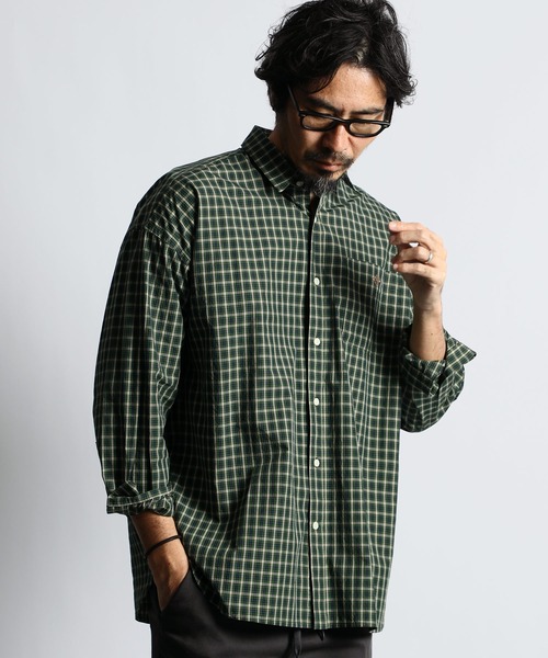 サザエ　緑チェック　オーダー 30%OFF】HALFSLEEVE W GAZETTE – Shinzone