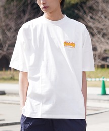 【ZOZOTOWN限定】THRASHER/スラッシャー 半袖Tシャツ ルーズシルエット 刺繍デザイン THM-24SPSST08