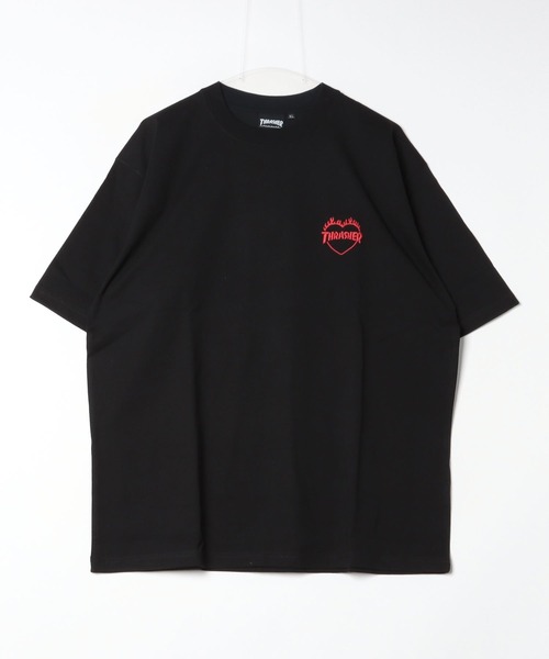 THRASHER(スラッシャー)の「【ZOZOTOWN限定】THRASHER/スラッシャー 半袖Tシャツ ルーズシルエット 刺繍デザイン THM-24SPSST08(Tシャツ/カットソー・メンズ・ブラック×ブルー/ホワイト×レッド/ブラック×レッド/ホワイト×イエロー・M/L/XL)」の6枚目の写真